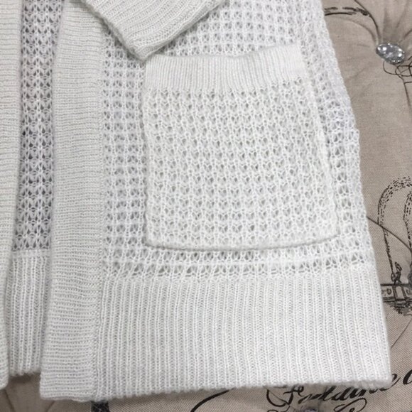 M Michael Kors Waffle Texture Wool-blend Cardigan - Picture 4 of 7